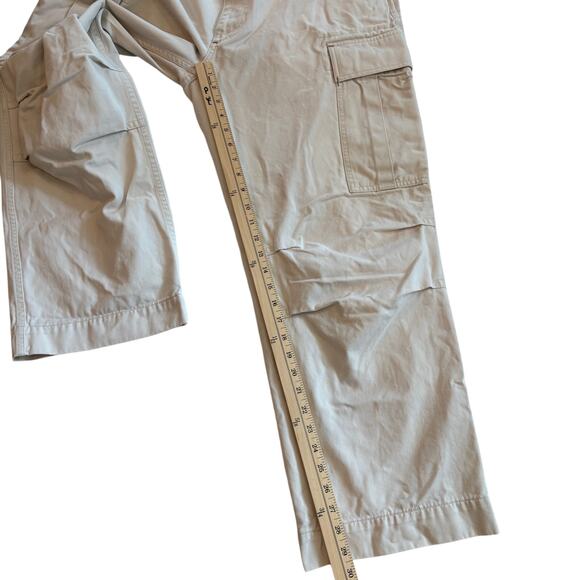 Vtg Ralph Lauren Polo Jeans Co Cargo Pants Mens 38x30 Beige Military Paratrooper - Picture 11 of 12